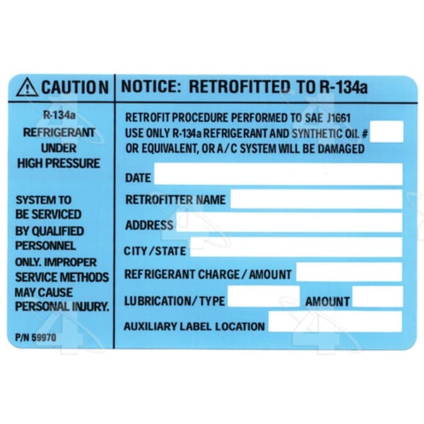 Four Seasons Valve Core-R134A Jr Retrofit Compnt, 59970 59970 - main